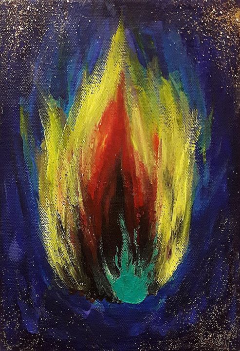 Painting titled "passion" by Juhee Park, Original Art, Oil