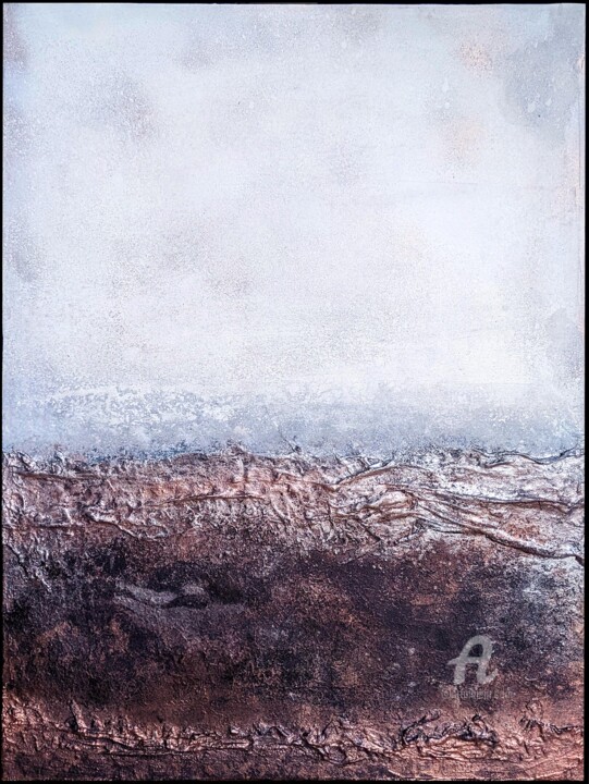 Картина под названием "Froide mélancolie" - Jules, Подлинное произведение искусства, Акрил Установлен на Деревянная рама для…