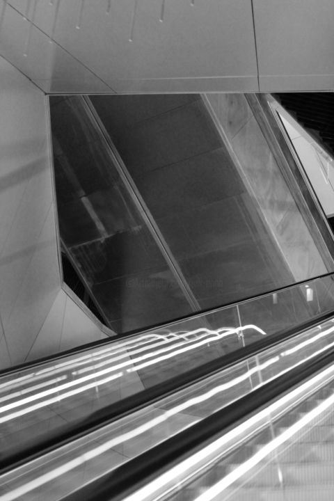 Photography titled "Escalator" by Julianna Dávid, Original Artwork