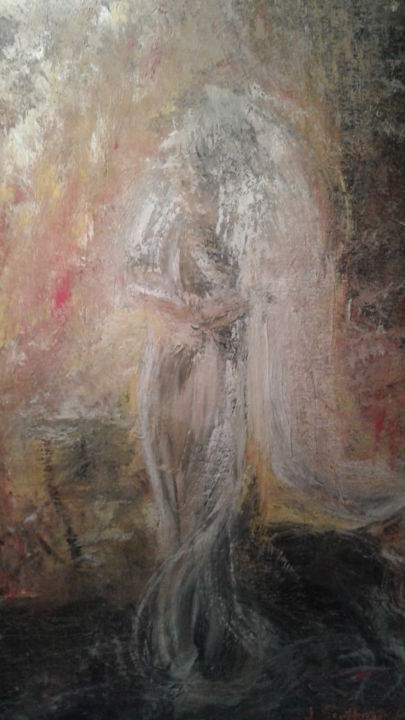 Peinture intitulée "The Bride" par Juli Southmayd, Œuvre d'art originale, Acrylique
