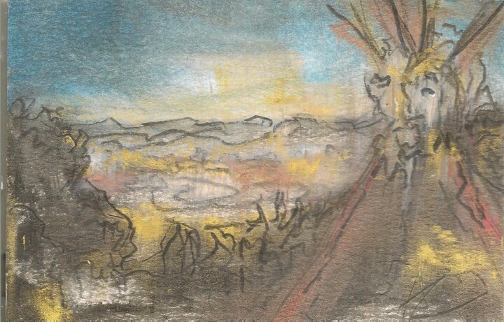 Peinture intitulée "Mt. Pilchuck" par Juli Southmayd, Œuvre d'art originale, Huile