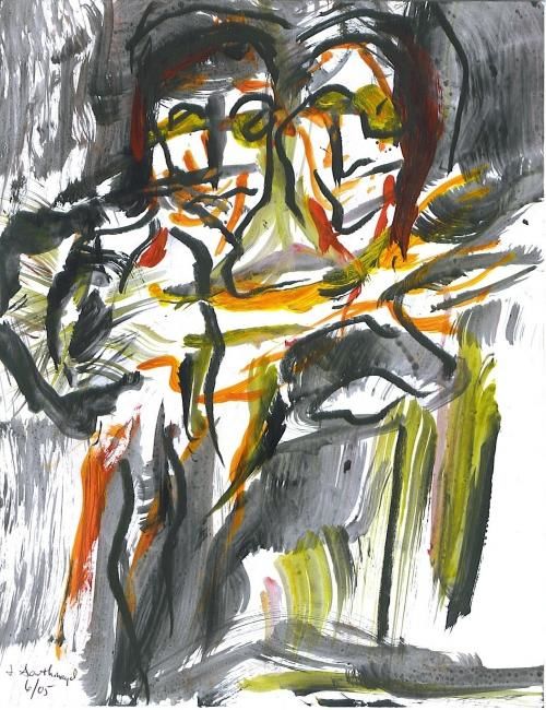 Painting titled "couple" by Juli Southmayd, Original Artwork