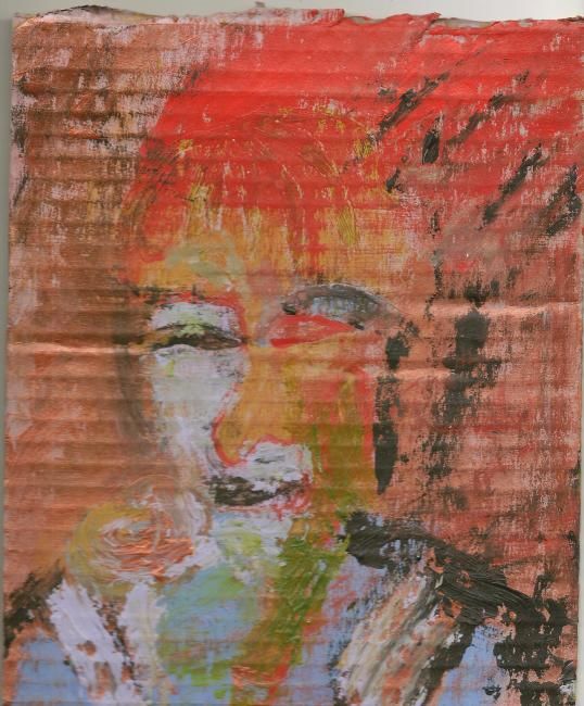Ζωγραφική με τίτλο "Redhead" από Juli Southmayd, Αυθεντικά έργα τέχνης