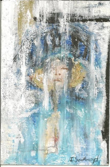 Painting titled "Hakka Pipe Smoker" by Juli Southmayd, Original Artwork