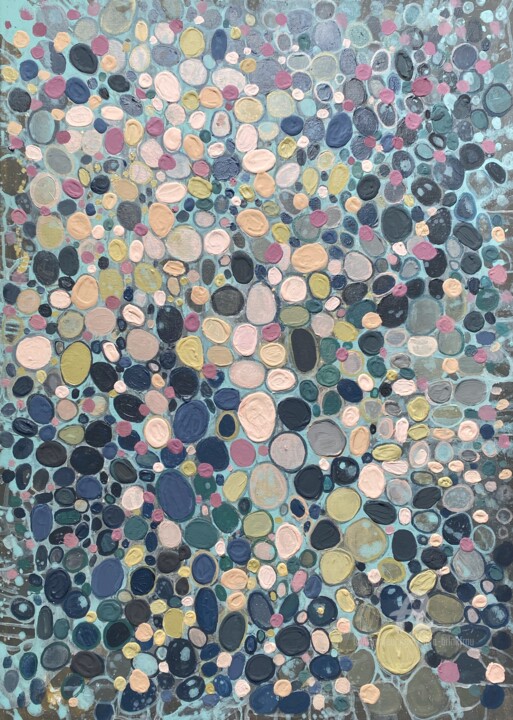 Painting titled "abstract art textur…" by Julia Brinkfrau, Original Artwork, Acrylic