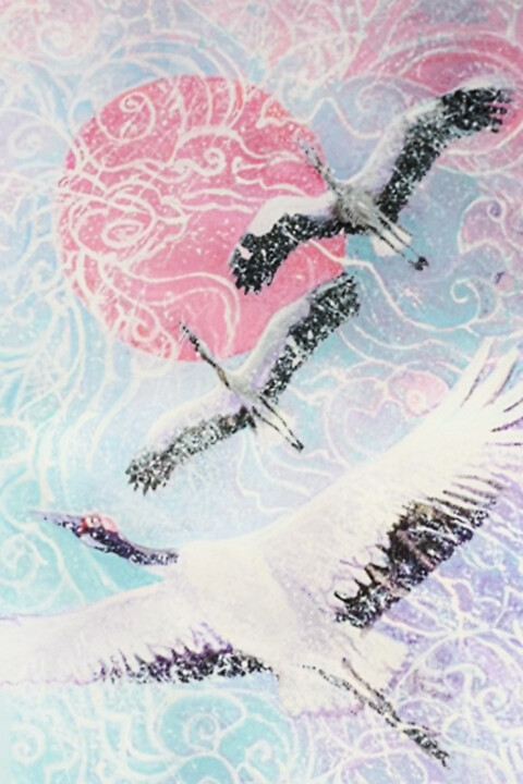 Painting titled "Storch painting" by Julia Brinkfrau, Original Artwork, Acrylic