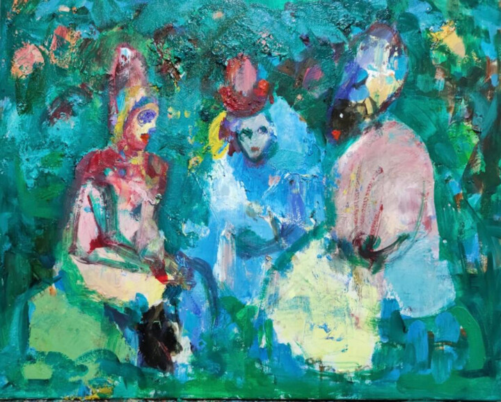 Pittura intitolato "Rumors by Julia Dev…" da Julia Devagny, Opera d'arte originale, Olio