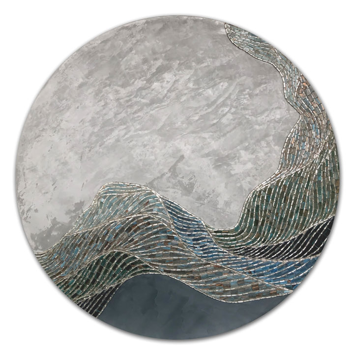 Γλυπτική με τίτλο "The big wave" από Julia Gorbunova, Αυθεντικά έργα τέχνης, Ποτήρι