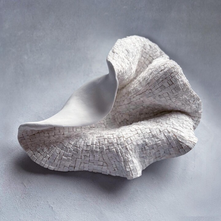 Sculpture titled "White Beauty sculpt…" by Julia Gorbunova, Original Artwork, Stone