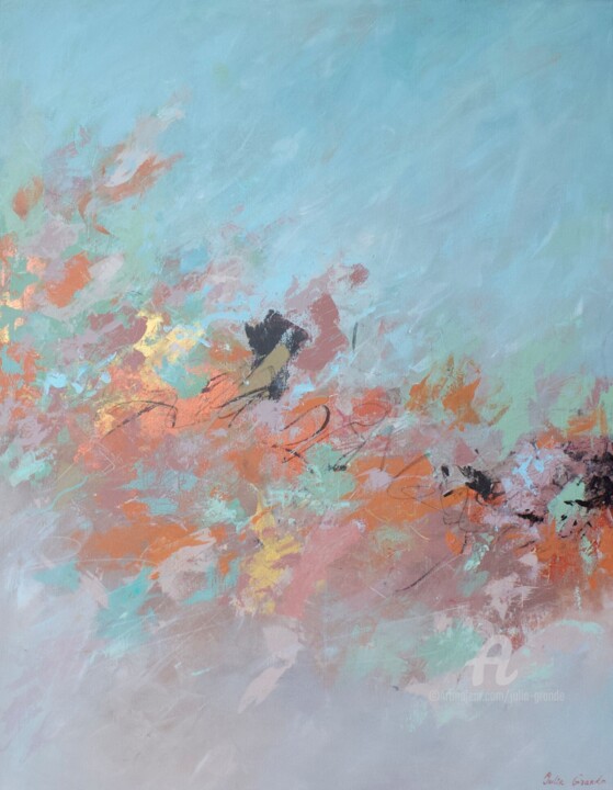 Peinture intitulée "Contentment" par Julia Grande, Œuvre d'art originale, Acrylique
