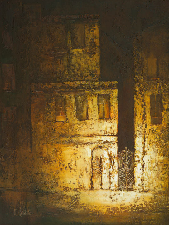 Картина под названием "Сияние света" - Julia Kudina, Подлинное произведение искусства, Масло