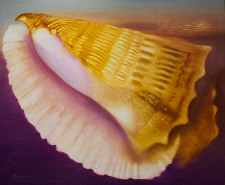Картина под названием "Карибская красавица…" - Julia Kudina, Подлинное произведение искусства, Масло
