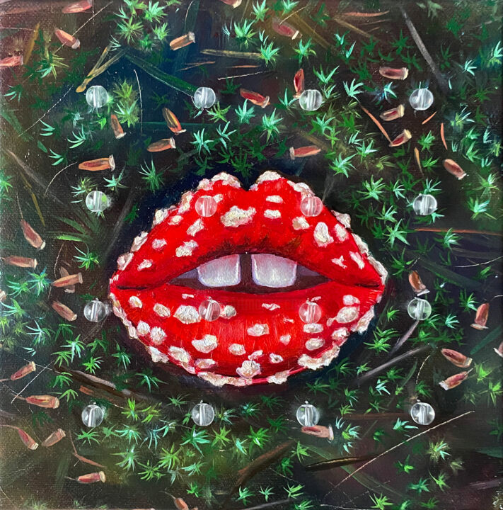 Pintura titulada "Poison" por Julia Kuzina, Obra de arte original, Oleo Montado en Bastidor de camilla de madera