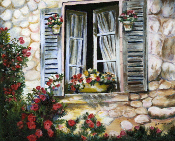 Painting titled "painting-window-3.j…" by Julia Lomba, Original Artwork