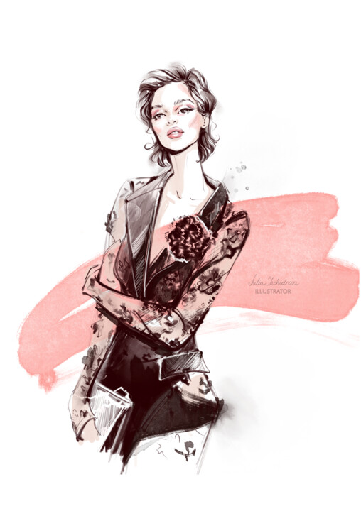 Digital Arts titled "Dolce Gabbana ss24…" by Julia Shchedrova, Original Artwork, Digital Painting