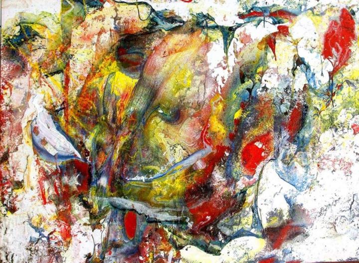 Peinture intitulée "Aquíferos I" par Jul, Œuvre d'art originale, Acrylique