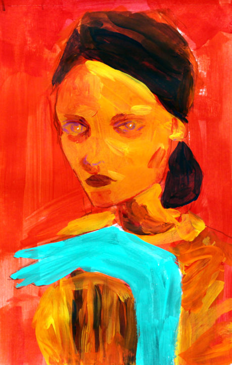 Peinture intitulée "imaginary-lover.jpg" par Juliana Lopes, Œuvre d'art originale, Pastel