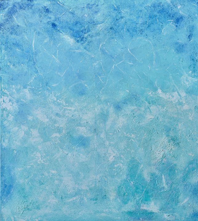 Pintura titulada "Atlantic Ocean" por Juliana Sol, Obra de arte original, Oleo Montado en Bastidor de camilla de madera