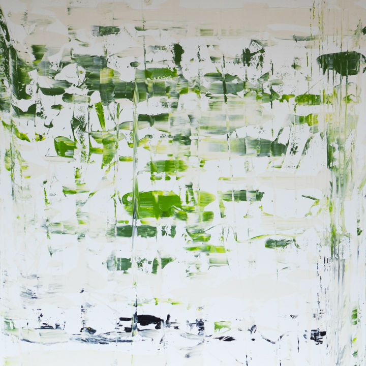 Peinture intitulée "Bamboo forest" par Julia Polok, Œuvre d'art originale, Acrylique