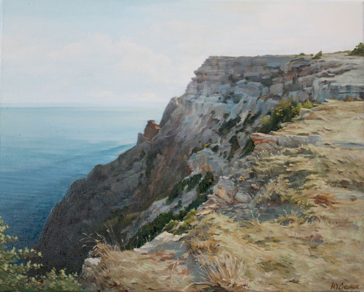 Painting titled ""Мыс Фиолент"" by Julia Sokolik, Original Artwork, Oil