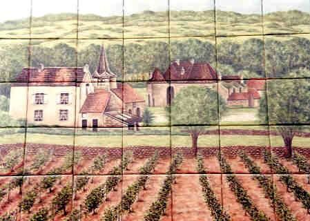 Painting titled "French Vineyard" by Julia Sweda, Original Artwork