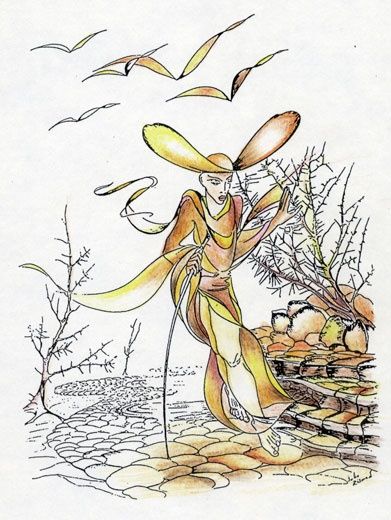 Capricorn (23.12-20.01) - Drawing, 21x29 cm ©2007 by Julia Zisman -