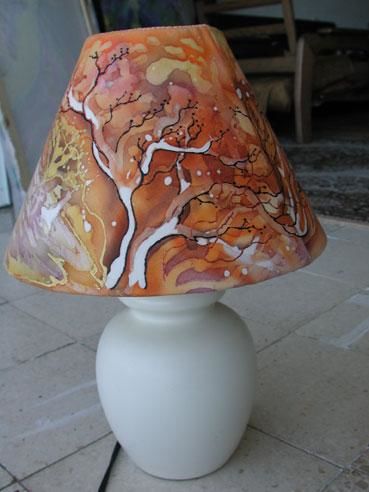 Artisanat intitulée "Magic Lamp shade "A…" par Julia Zisman, Œuvre d'art originale