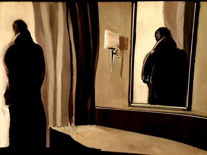 Peinture intitulée "Miroir." par Julie Demany, Œuvre d'art originale