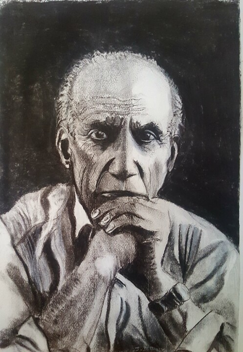 Pintura titulada "Picasso" por Julie Demany, Obra de arte original, Oleo
