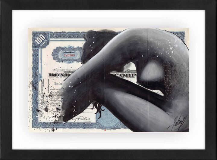 Картина под названием "Sensuality 2" - Julie Galiay, Подлинное произведение искусства, Акрил