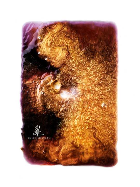 Photographie intitulée "JM.Foetus ou creati…" par Julie Mechali, Œuvre d'art originale, Photographie numérique Monté sur Alu…
