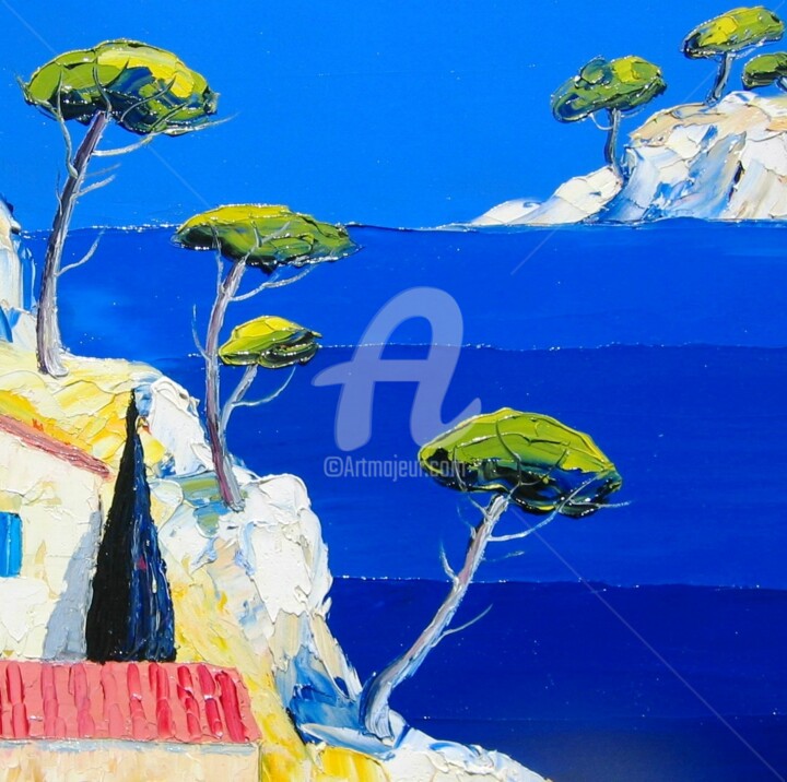 绘画 标题为“Méditerranée” 由Julie Pioch, 原创艺术品, 油