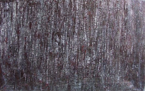 Painting titled "Foret noire" by Julie Harnois, Original Artwork