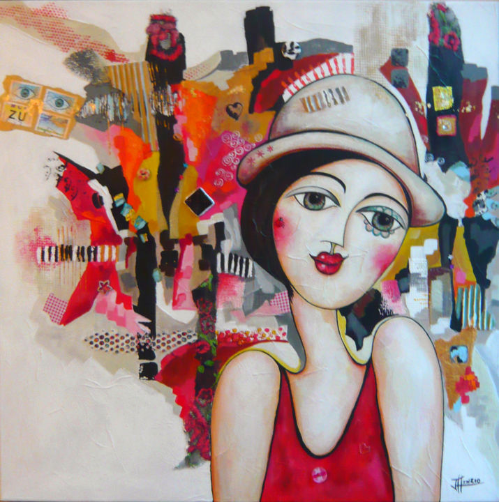 Peinture intitulée "Lolita" par Julie Henrio, Œuvre d'art originale, Acrylique