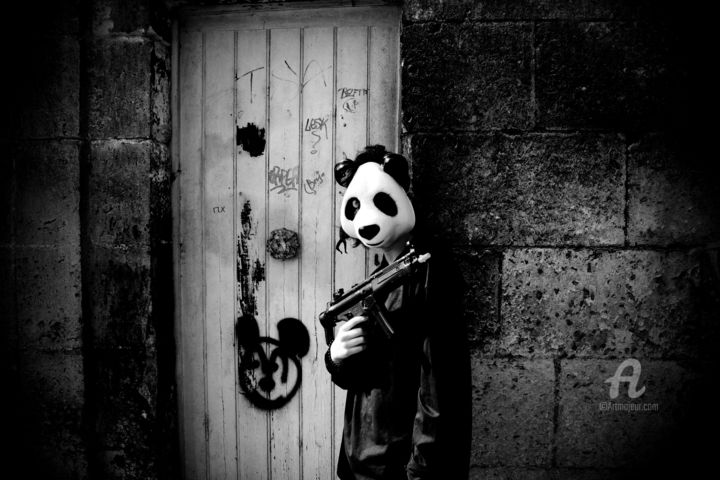 Fotografia intitolato "Panda" da Julie Magne, Opera d'arte originale