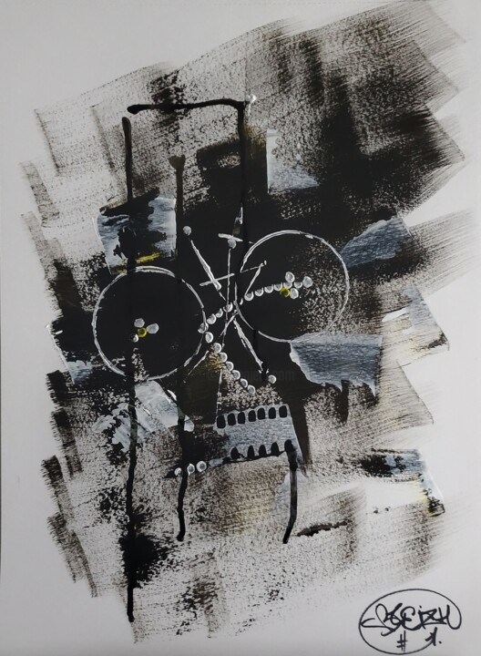 Peinture intitulée "Cauchemard" par Julien Grelier, Œuvre d'art originale, Acrylique