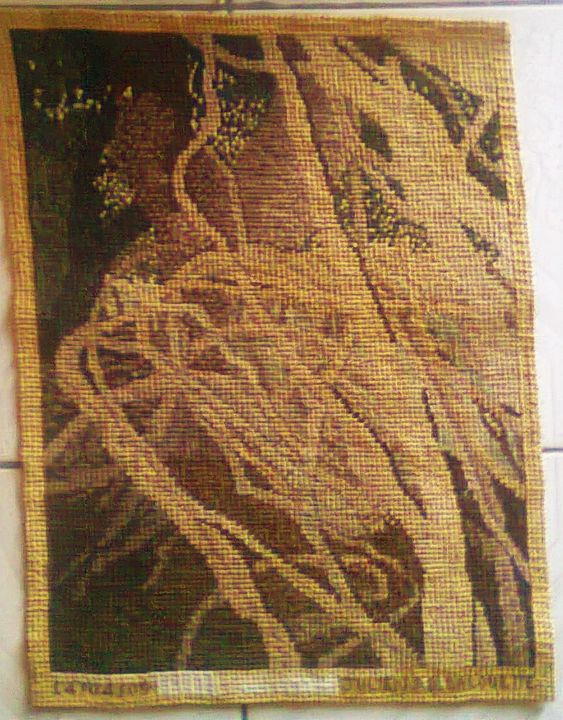 Artesanía titulada "arbre-racine-tapiss…" por Julien_julles Artists, Obra de arte original
