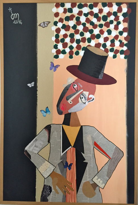 Peinture intitulée "Le dompteur de papi…" par Julien Mayanobe, Œuvre d'art originale, Acrylique