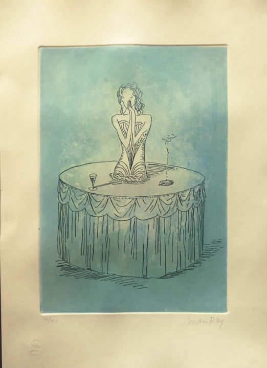 Impressões e gravuras intitulada "Man Ray " Costume d…" por Julie Roux, Obras de arte originais, Água forte