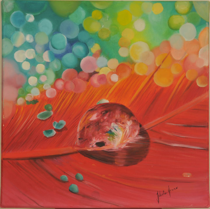 Pintura titulada "Instante Primaveral…" por Julieta Arano, Obra de arte original, Oleo