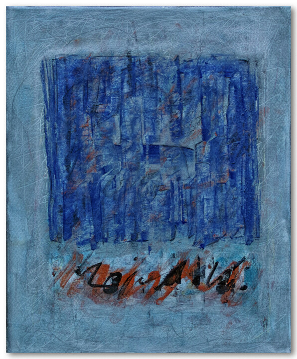 Картина под названием "Sans titre- Numérot…" - Juliette Gallas, Подлинное произведение искусства, Акрил Установлен на Деревя…
