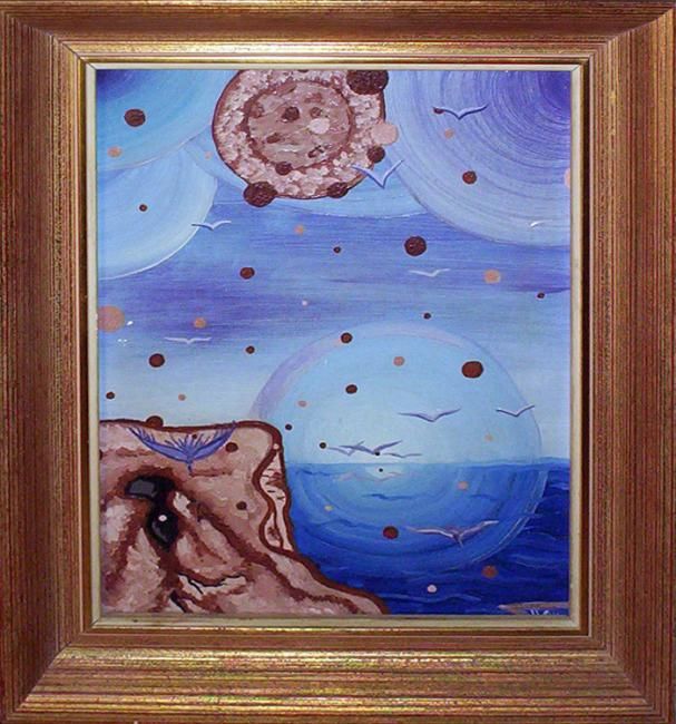 Painting titled "L'AUBE" by J.Villar, Original Artwork