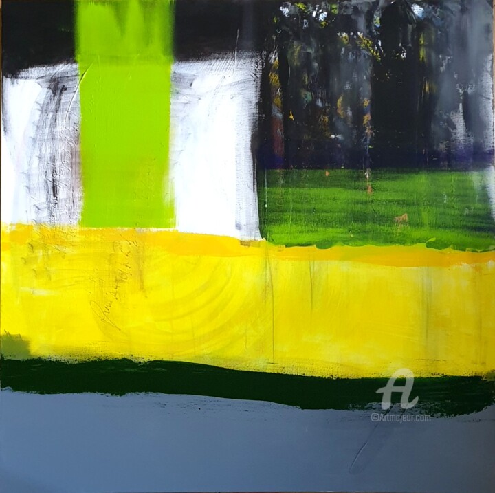 Картина под названием "Dessous" - Julie Verhague, Подлинное произведение искусства, Акрил Установлен на Деревянная рама для…