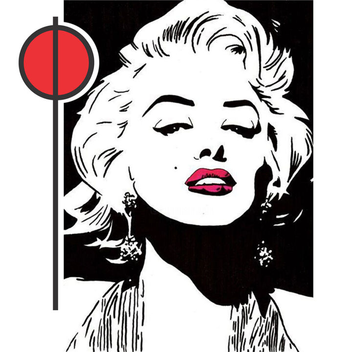 Pittura intitolato "Marilyn Monroe" da Julio Bezerra, Opera d'arte originale, Acrilico