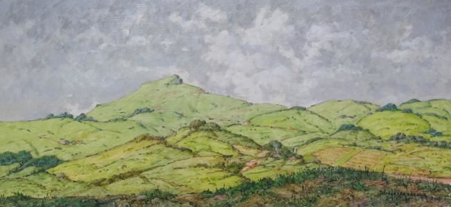 Pintura intitulada "Serra de Teresópolis" por Julio Cesar, Obras de arte originais