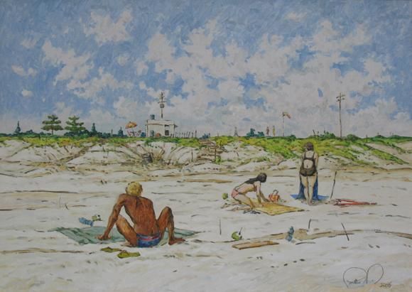 Painting titled "Litoral Fluminense" by Julio Cesar, Original Artwork