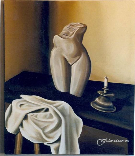 Pintura titulada "figura en marmol" por Julio López Soto, Obra de arte original