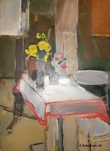 Painting titled "Still Life 91" by Julius Jokubonis, Original Artwork