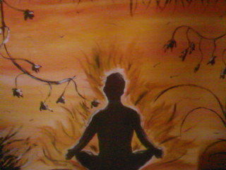 Peinture intitulée "Méditation" par Jully, Œuvre d'art originale,