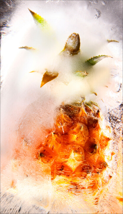 Photographie intitulée "Ananas 2" par Jürgen Haffa (creator), Œuvre d'art originale, Photographie numérique Monté sur Alumin…